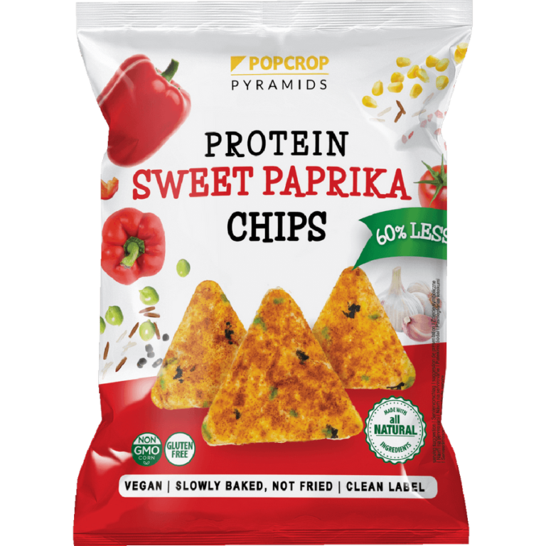 Popcrop Pyramids sweet paprika ízű protein chips 60 g