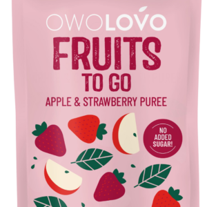 Owolovo Fruit to Go 100% Gyümölcspüré Alma-Eper 200 g