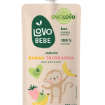 Lovo Bebe gyümölcspüré Alma - Banán - Eper 120g