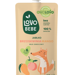 Lovo Bebe gyümölcspüré Alma - Őszibarack - Mangó 120 g